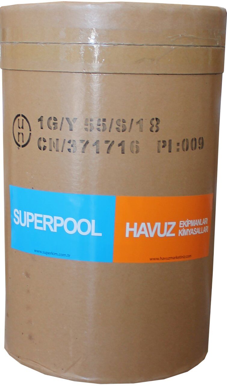 SPP Superpool Superchlor 90 Toz Klor 90 GR 50 KG Havuz Kimyasalı